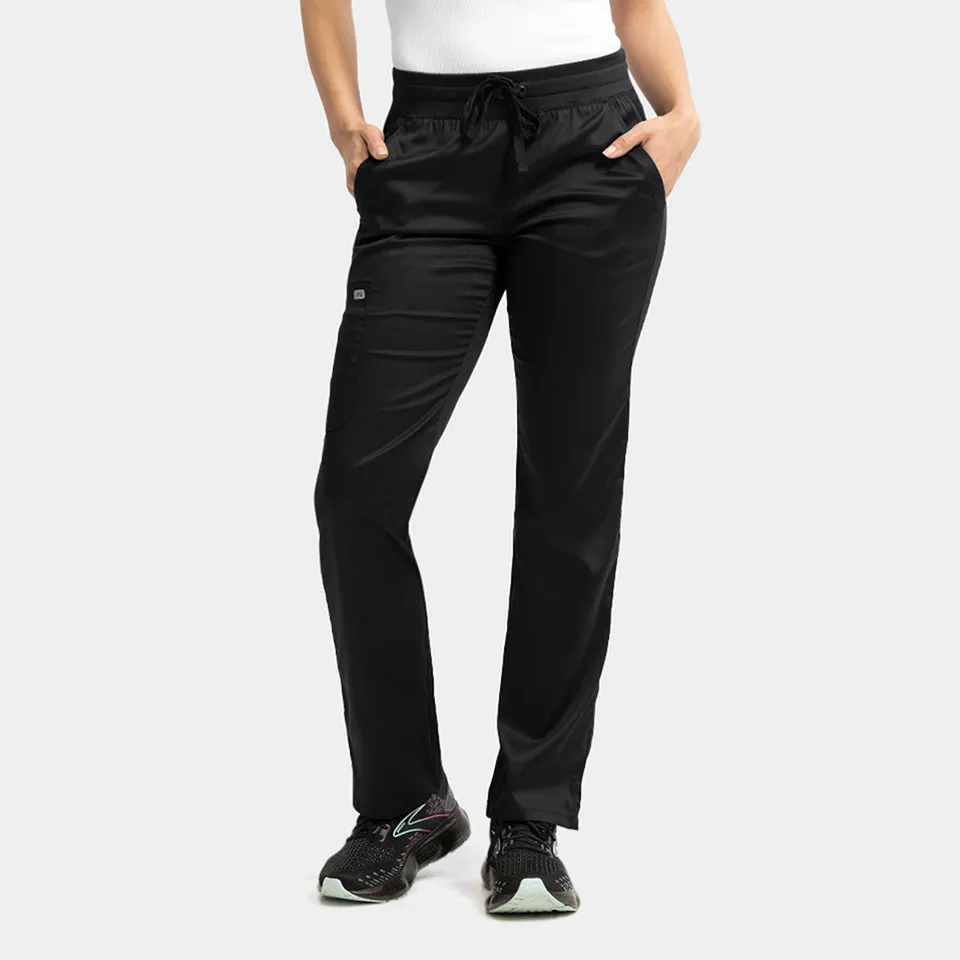 6802- Women’s Semi-Tapered Leg Pant with Yoga Waistband