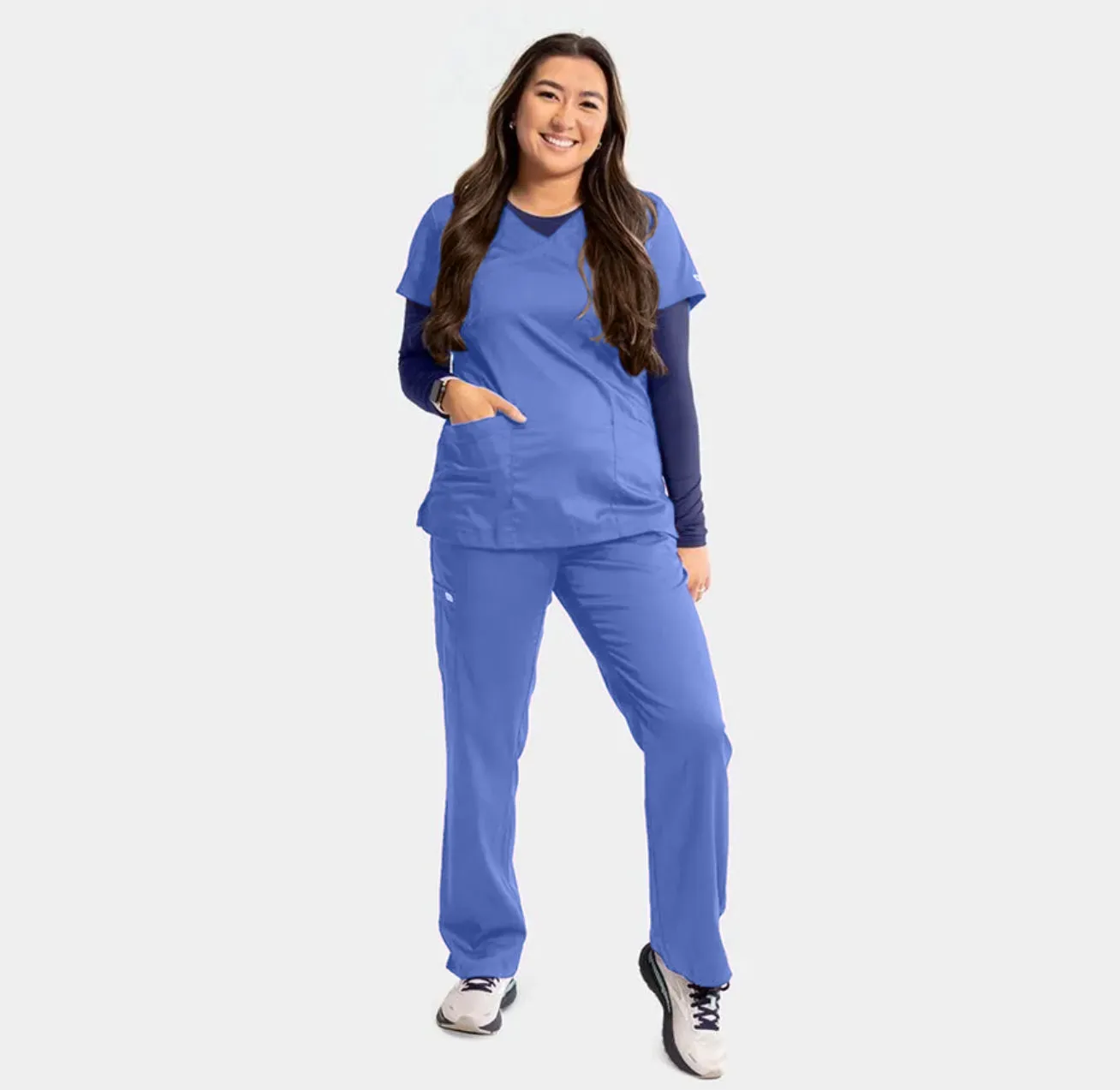 6802- Women’s Semi-Tapered Leg Pant with Yoga Waistband