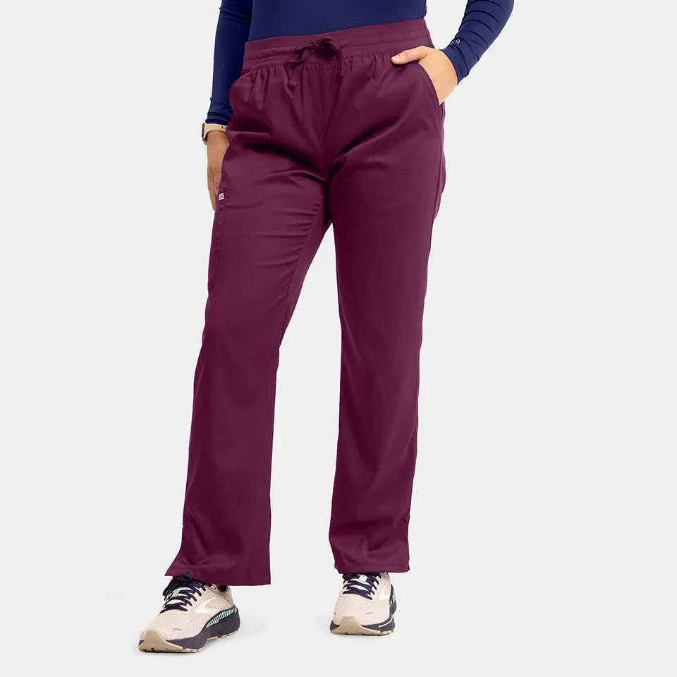 6802- Women’s Semi-Tapered Leg Pant with Yoga Waistband