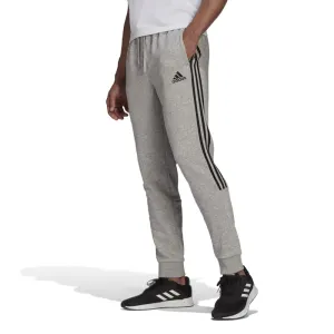 Adidas Mens Fleece Tapered Cuff 3-Stripes Pants