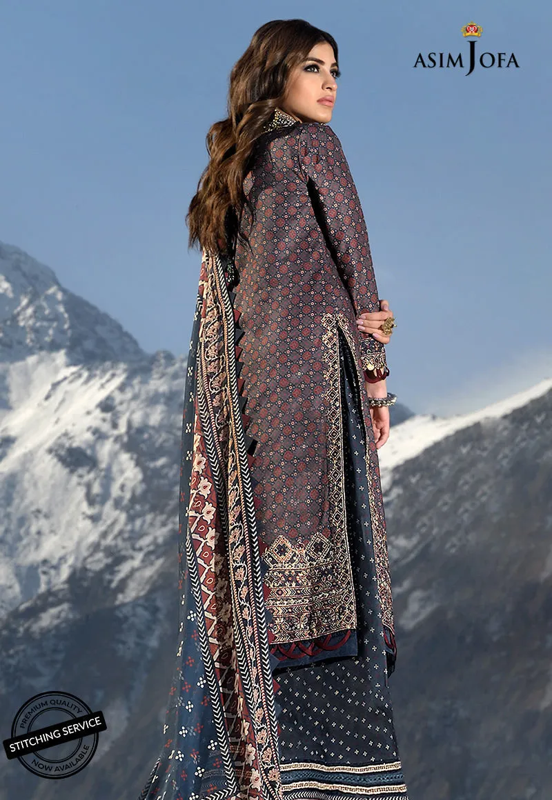 AJSL-10 | Asim Jofa Shehr-e-Yaar Luxury Lawn Collection 2022 | Unstitched Embroidered Lawn Suits