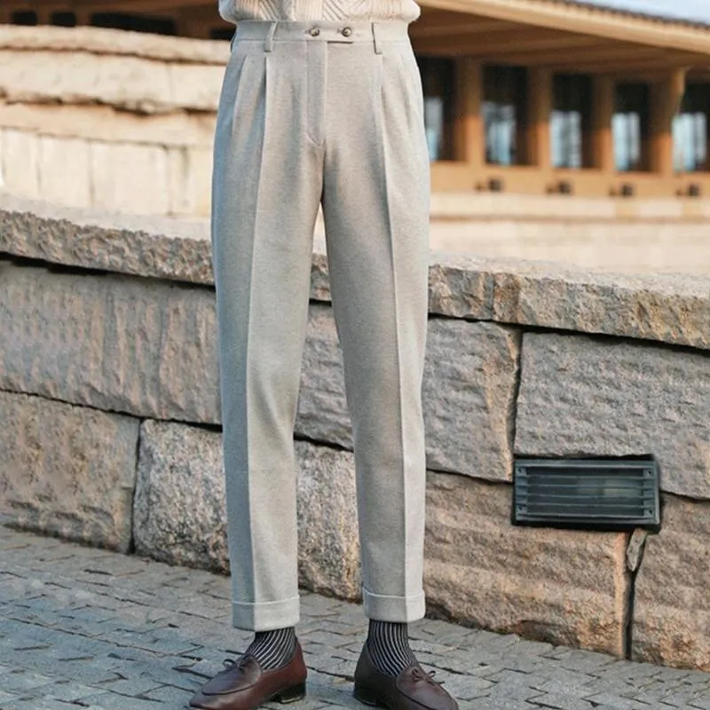 Albert - Men's Autumn and Winter Woolen Trousers
