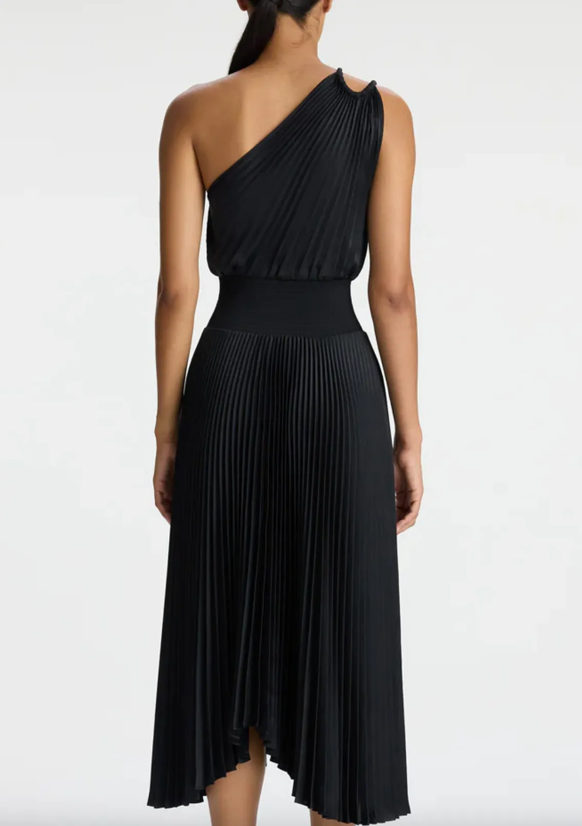 A.L.C Ruby Satin Pleated Dress