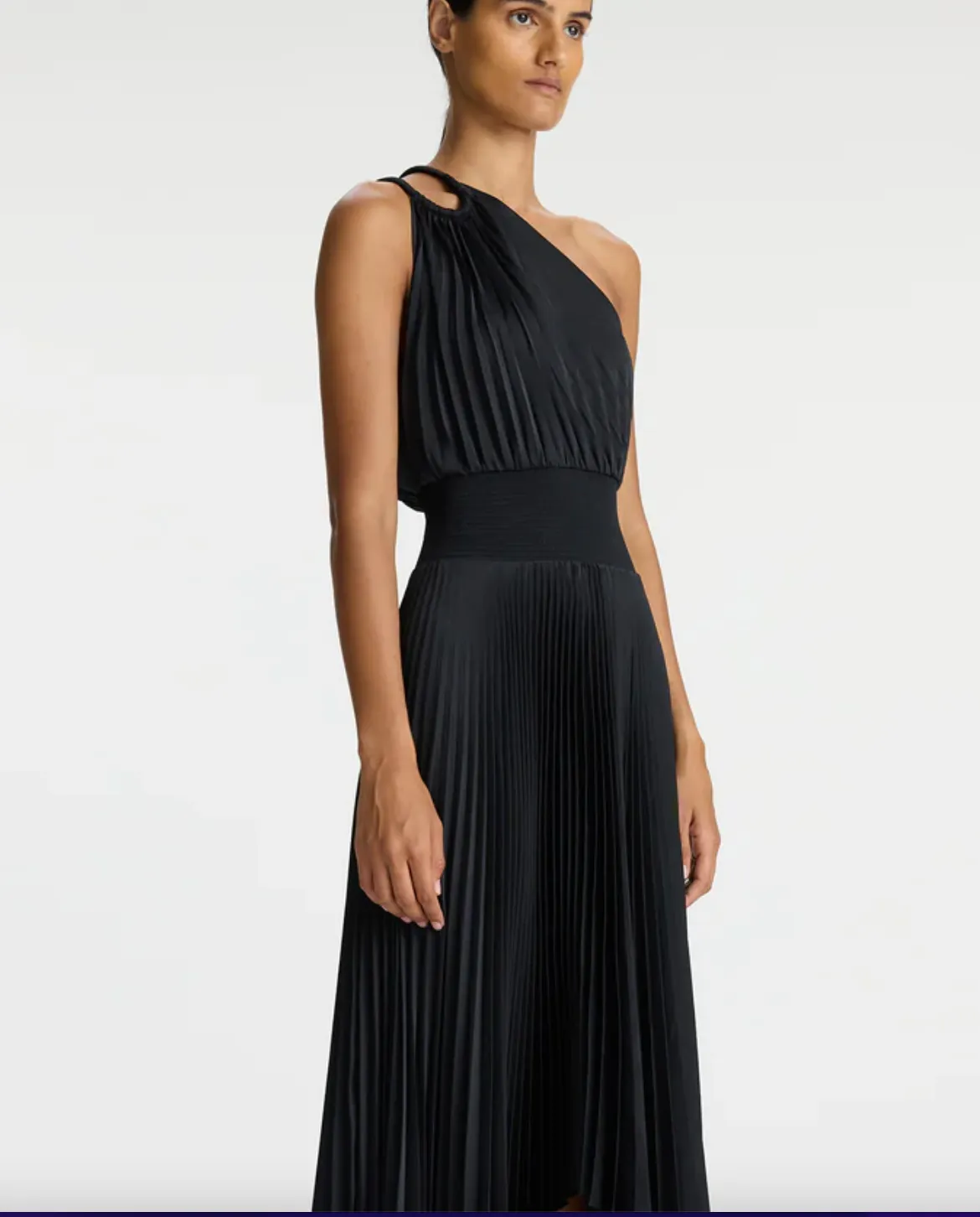 A.L.C Ruby Satin Pleated Dress