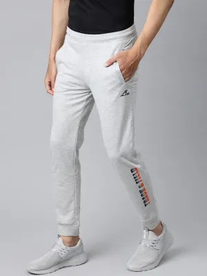 Alcis Men Grey Melange Solid Joggers