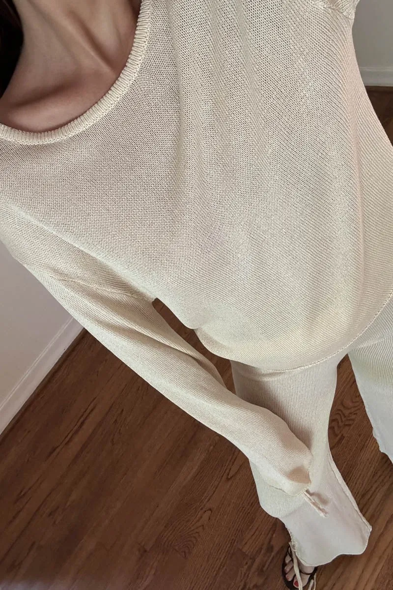 Amelia Tie-Back Sweater Top