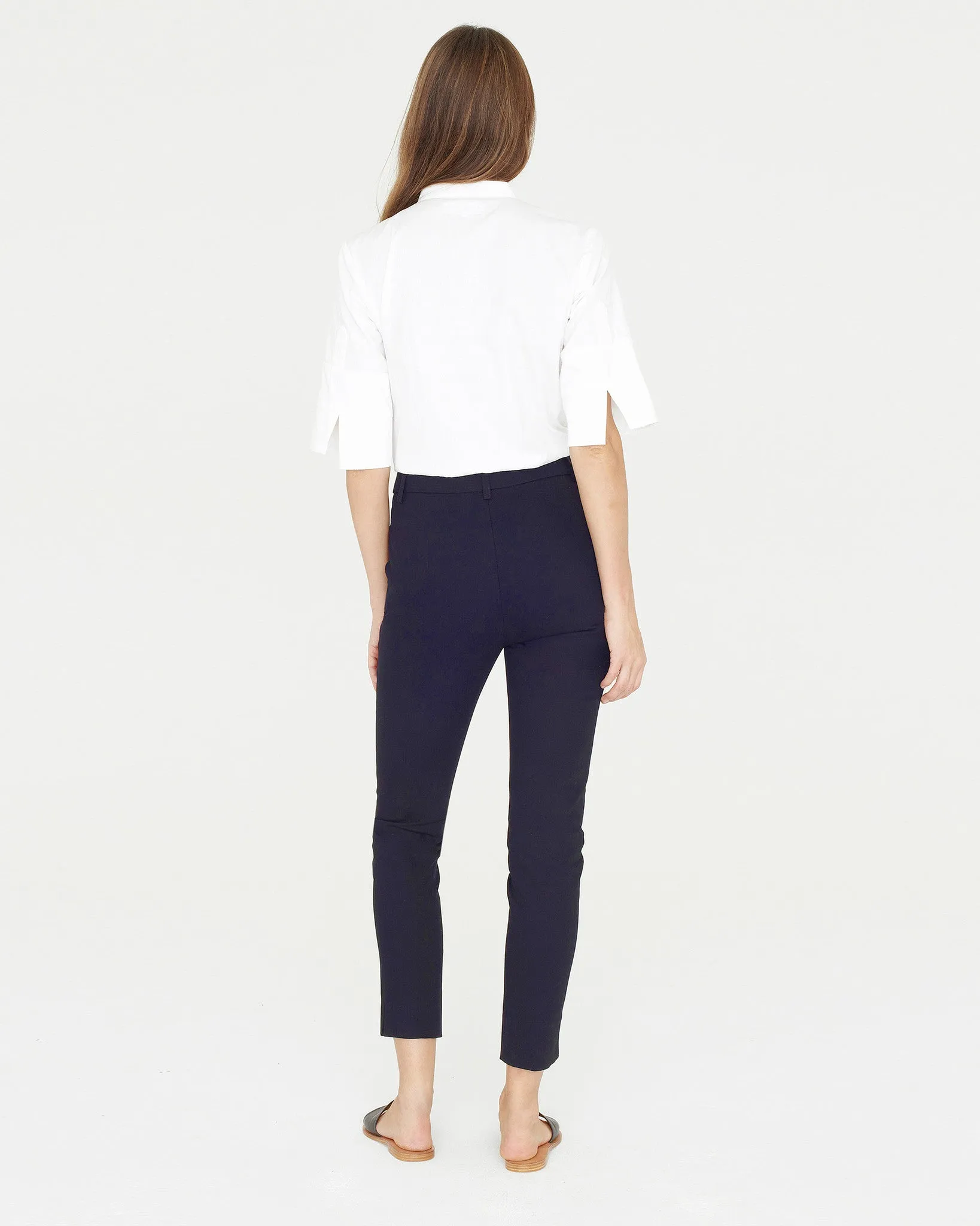 Apiece Apart Camilla High Waisted Pant | Navy - FINAL SALE