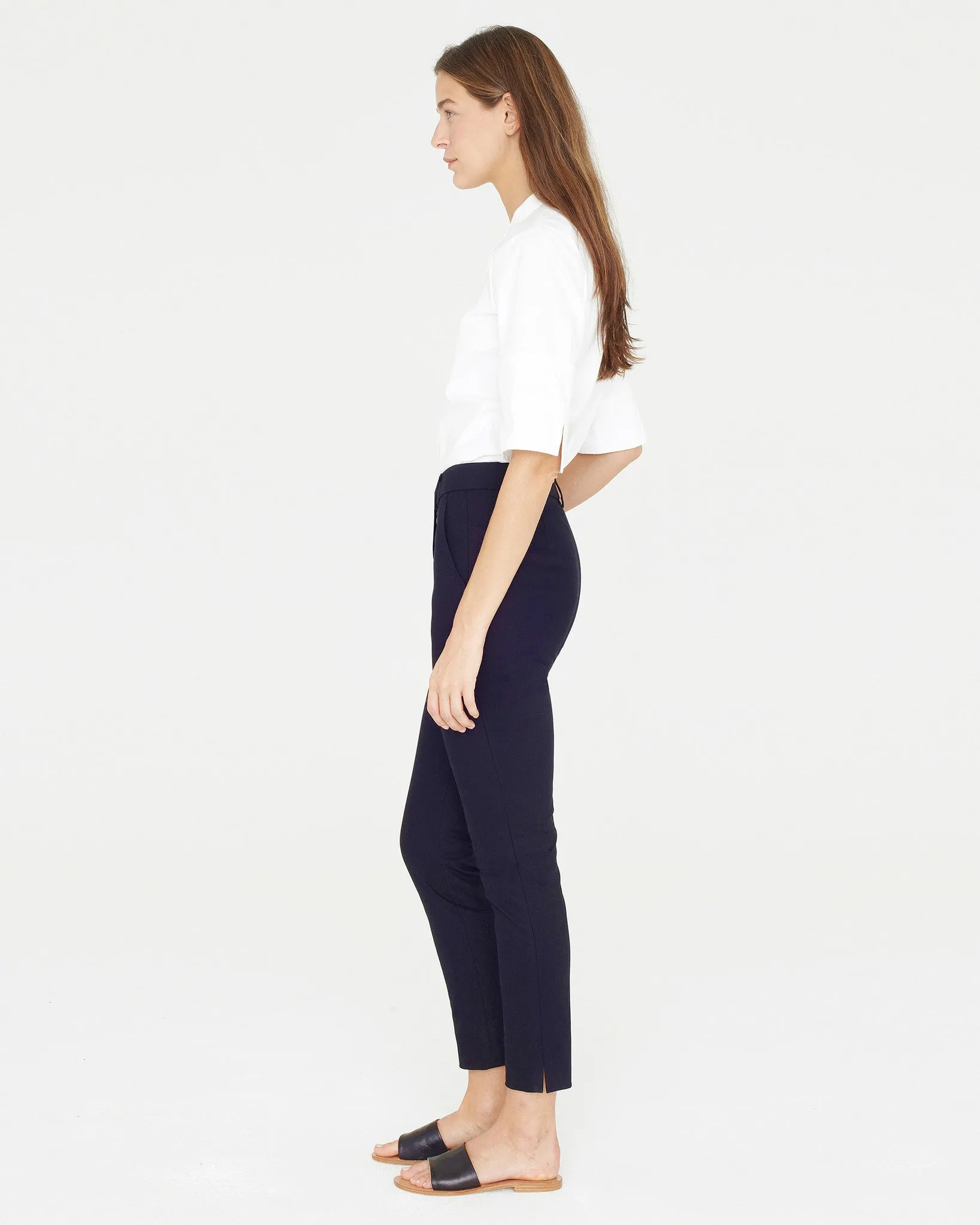 Apiece Apart Camilla High Waisted Pant | Navy - FINAL SALE