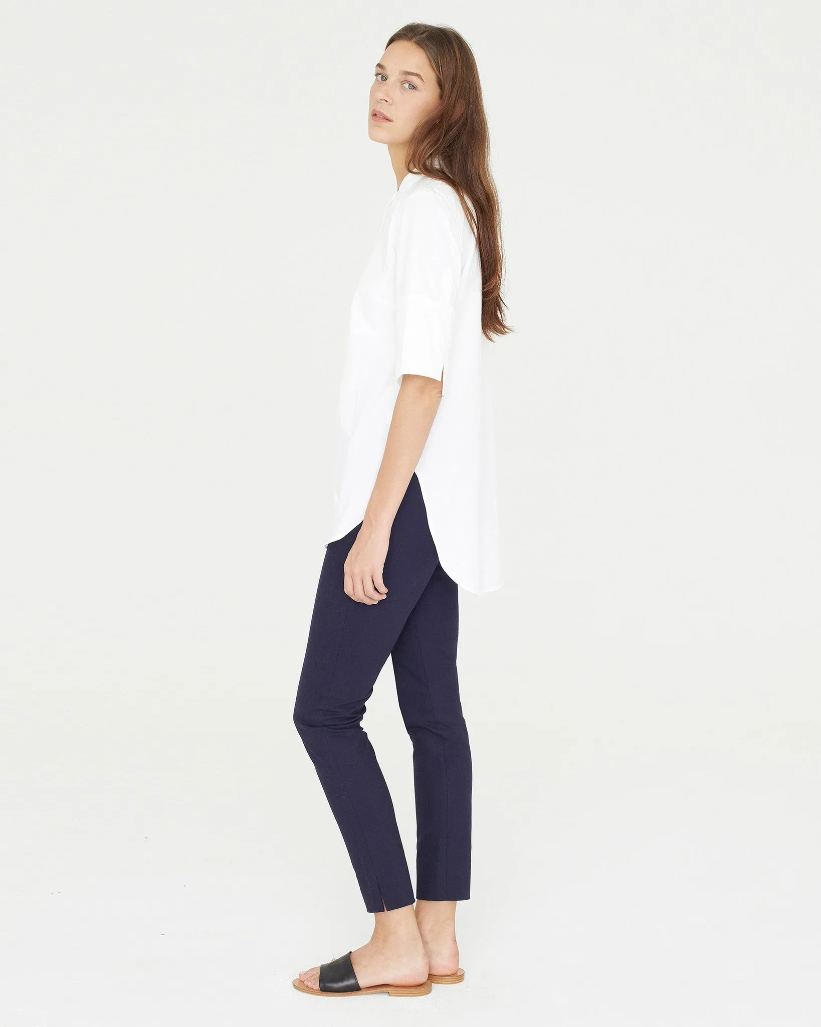 Apiece Apart Camilla High Waisted Pant | Navy - FINAL SALE