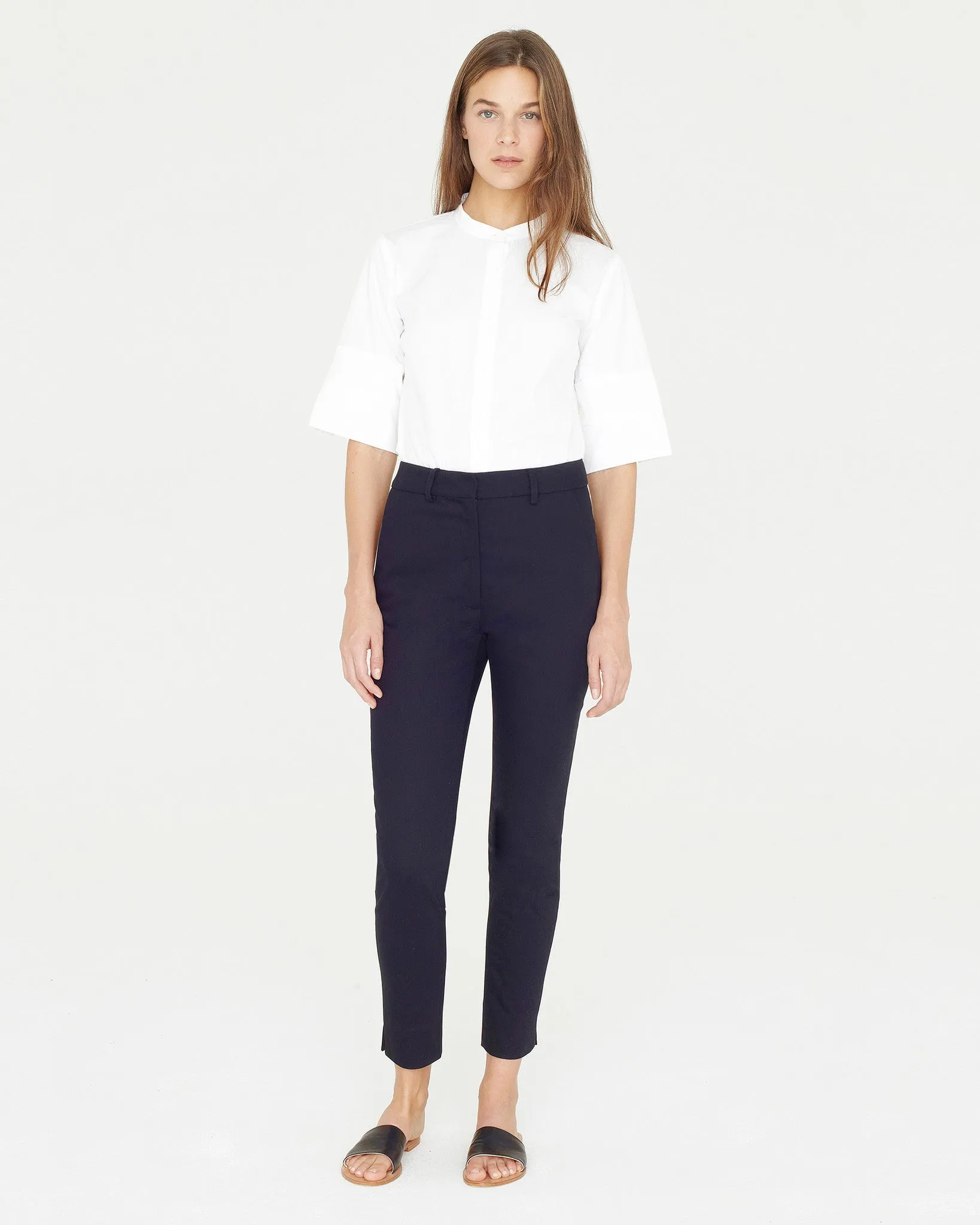 Apiece Apart Camilla High Waisted Pant | Navy - FINAL SALE