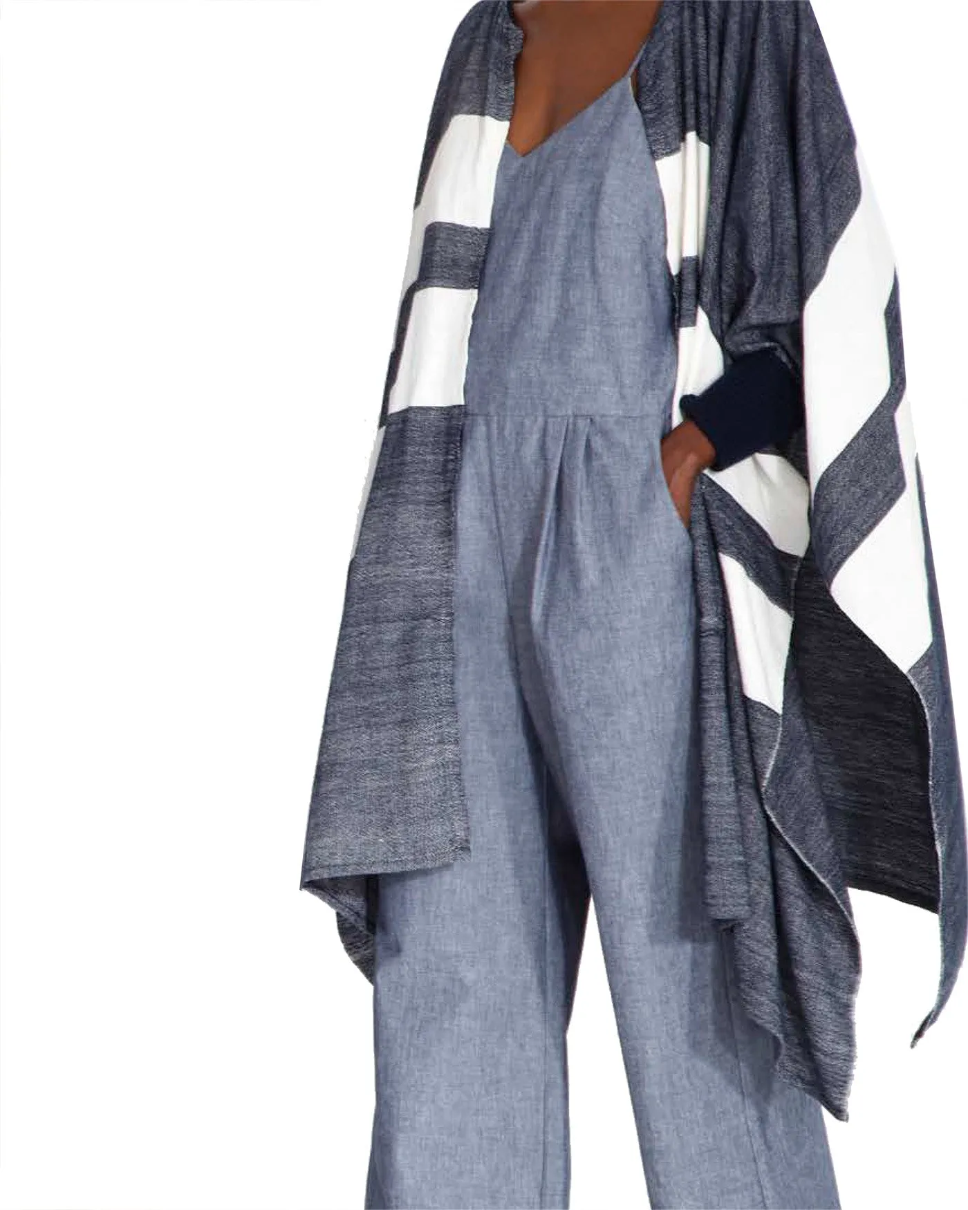 Apiece Apart Chios Jumpsuit In Chambray - FINAL SALE