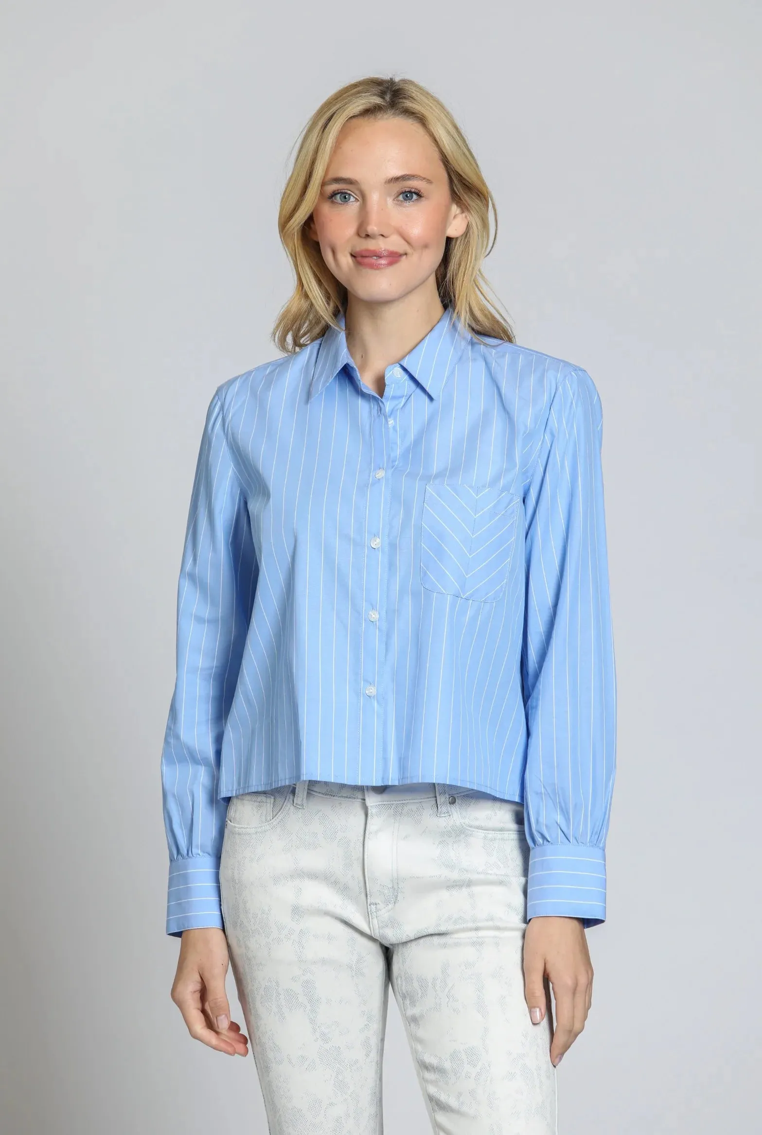 APNY Cropped Stripe Shirt