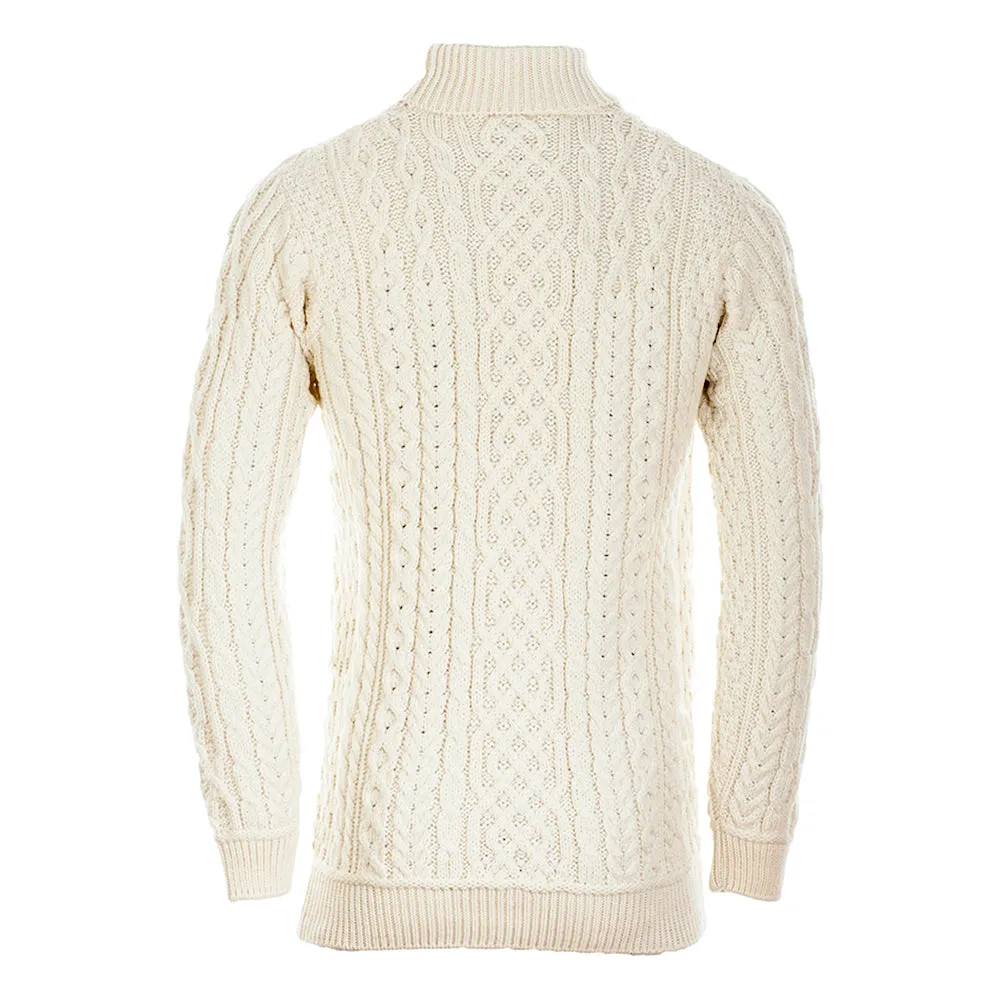 Aran Woollen Mills - B406 | sweater merino wool with turtleneck