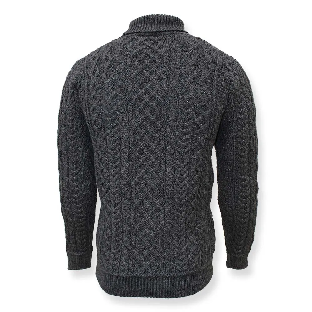 Aran Woollen Mills - B406 | sweater merino wool with turtleneck