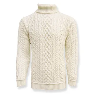 Aran Woollen Mills - B406 | sweater merino wool with turtleneck