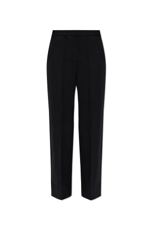 Balmain Woolen creased trousers in BLACK - 40