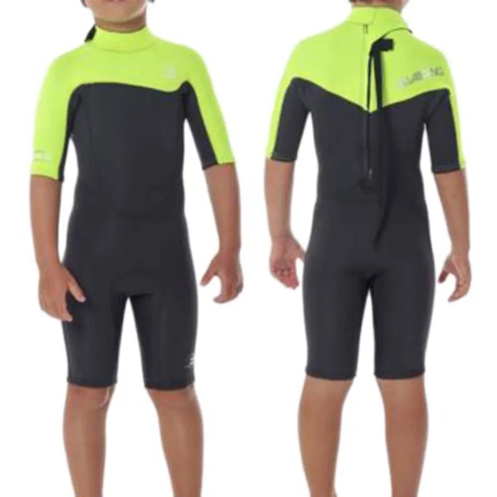 BILLABONG TODDLER FOIL 2MM BACK ZIP LIME