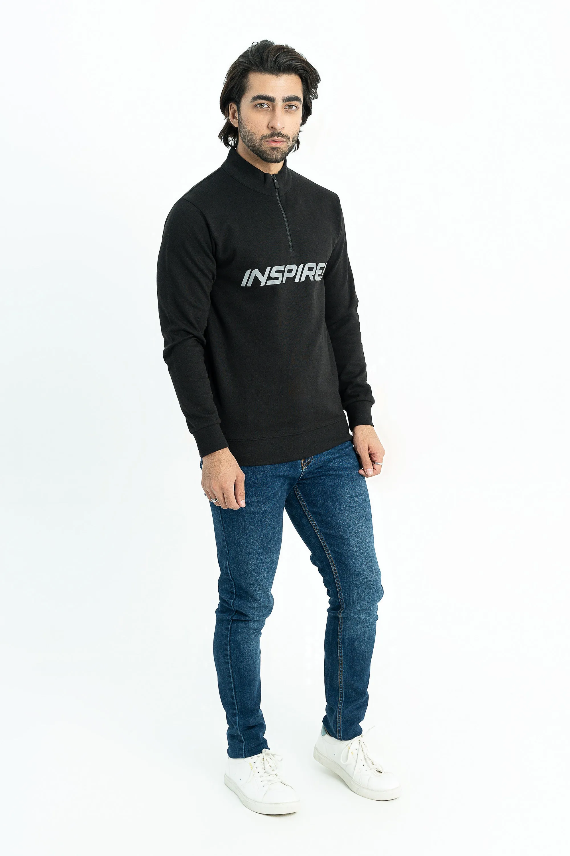Black Graphic Sweatshirt