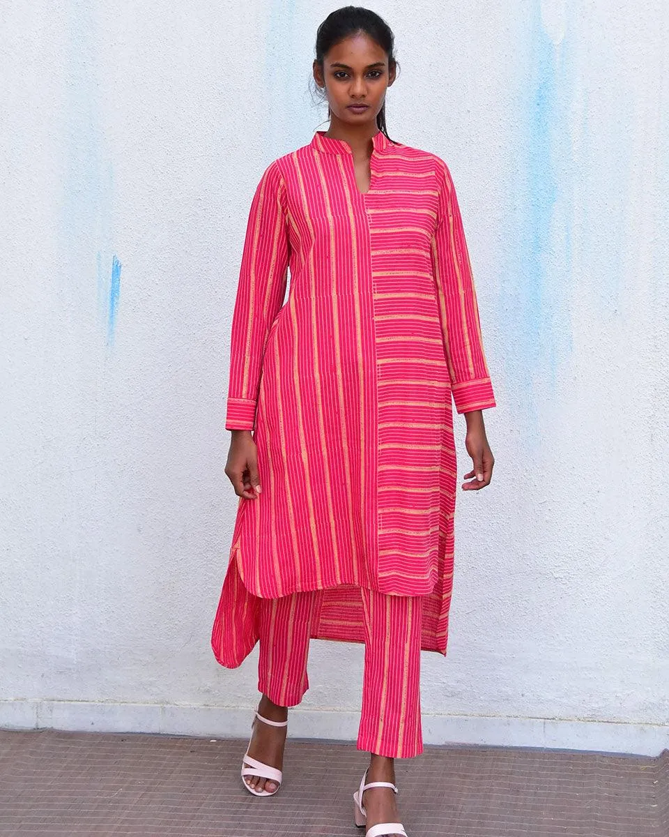 Bohemian Bliss  Rani Handblockprinted Cotton Kurta Set Of Two- Hmbd
