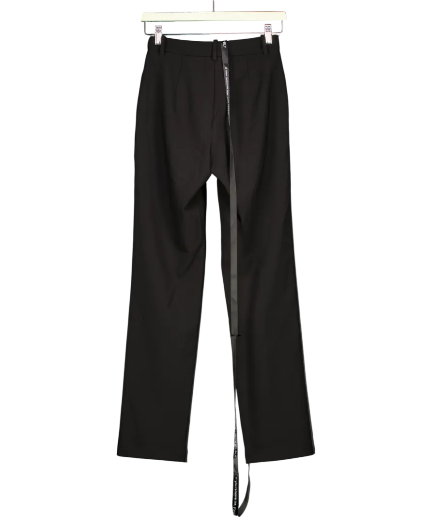 Boldly Love Yourself Black Classic Trousers UK 6