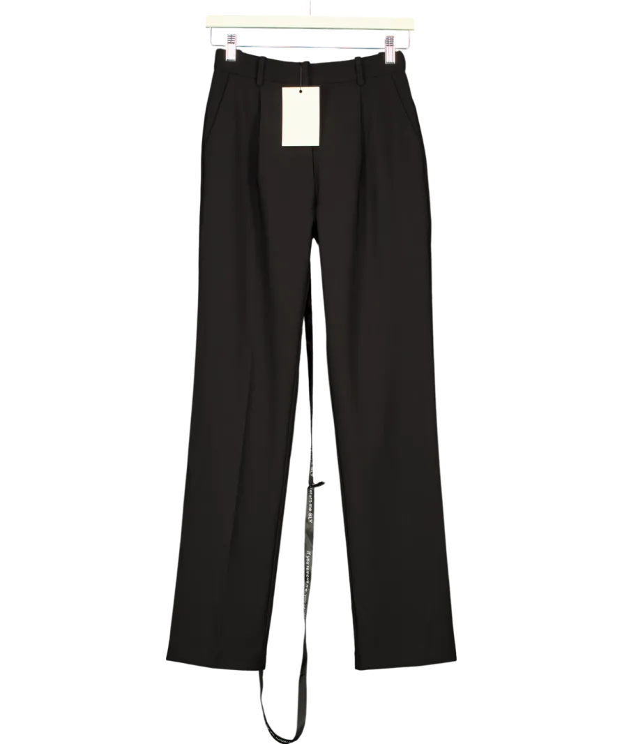 Boldly Love Yourself Black Classic Trousers UK 6