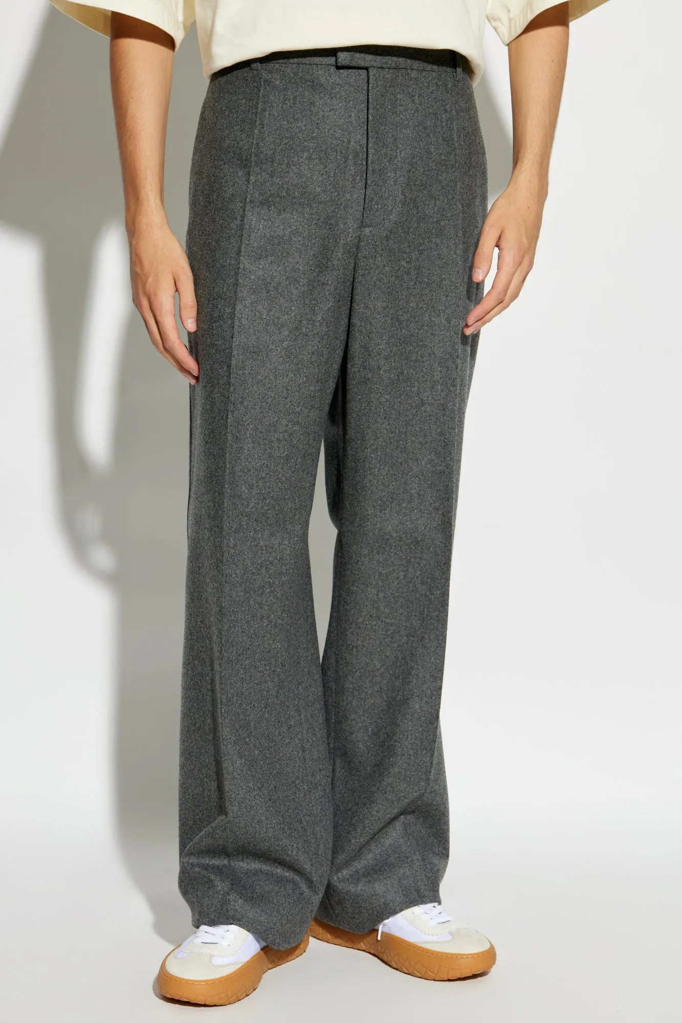 Bottega Veneta Wool creased trousers in GREY - 52
