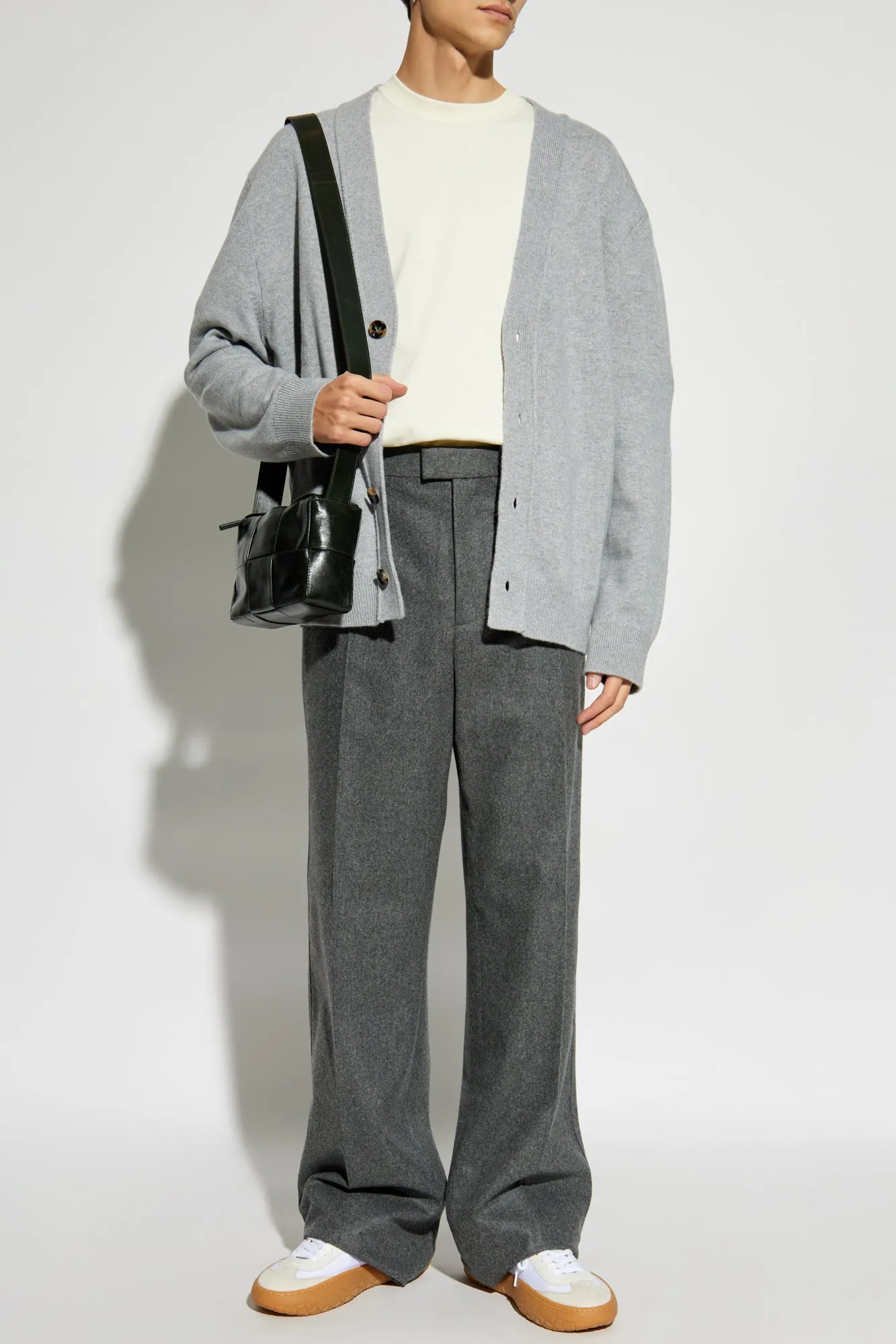 Bottega Veneta Wool creased trousers in GREY - 52