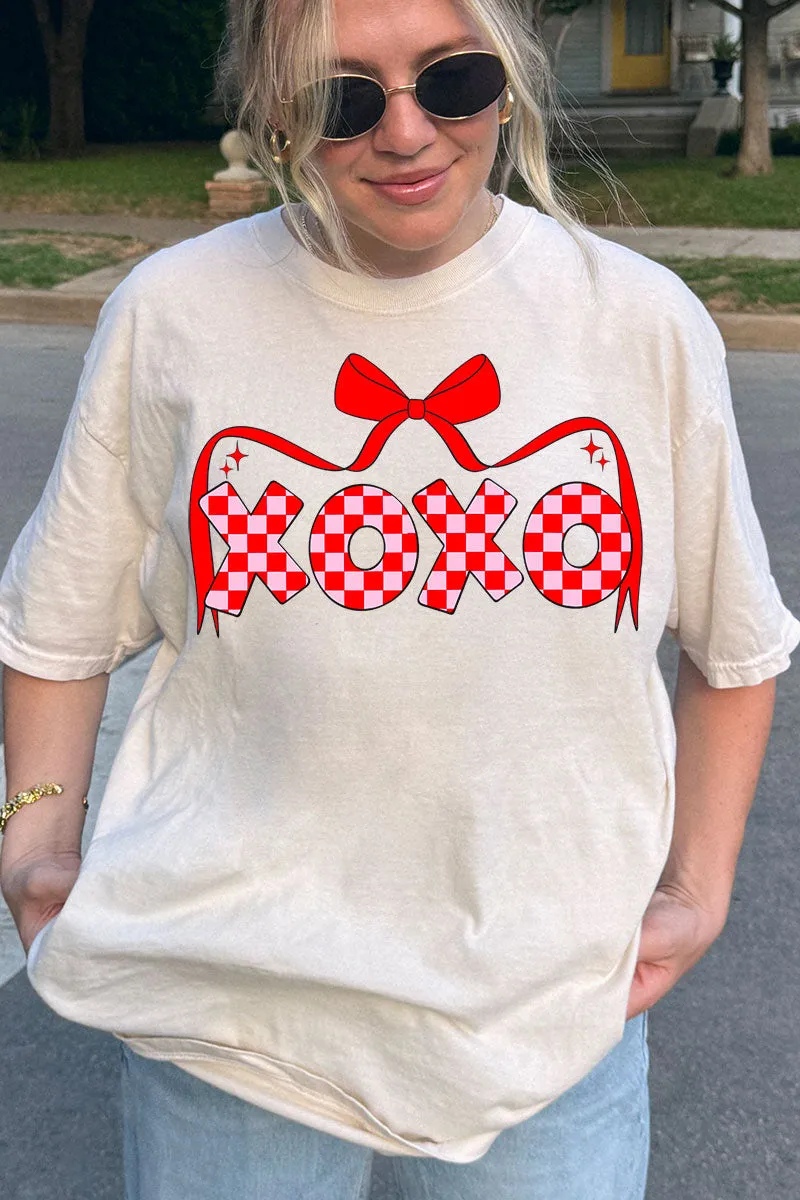 Bow And Kisses Comfort Colors Adult Ring-Spun Cotton Tee