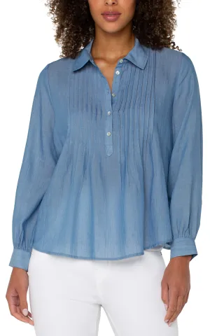 Bridgeton Pintuck Blouse
