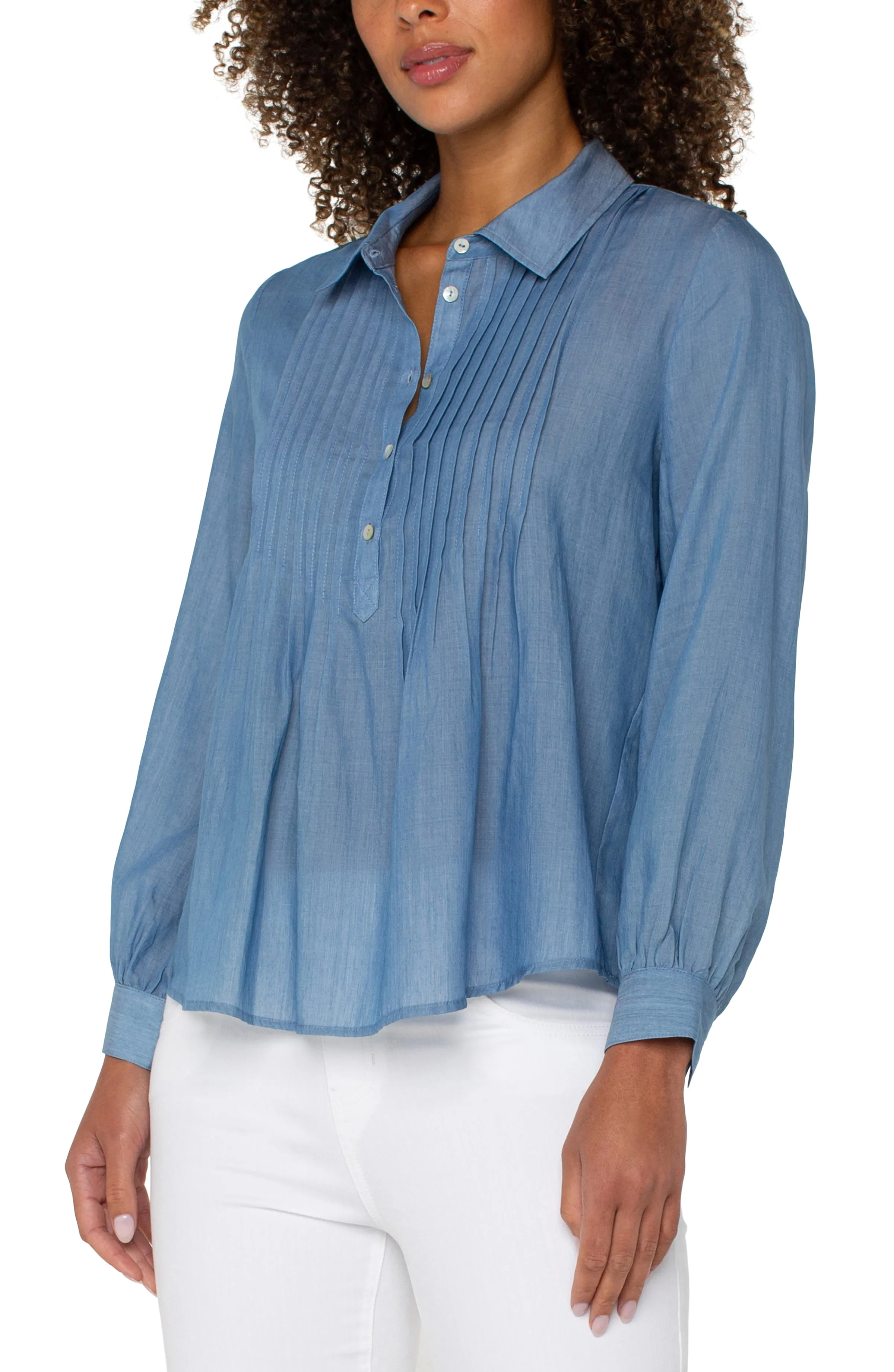Bridgeton Pintuck Blouse