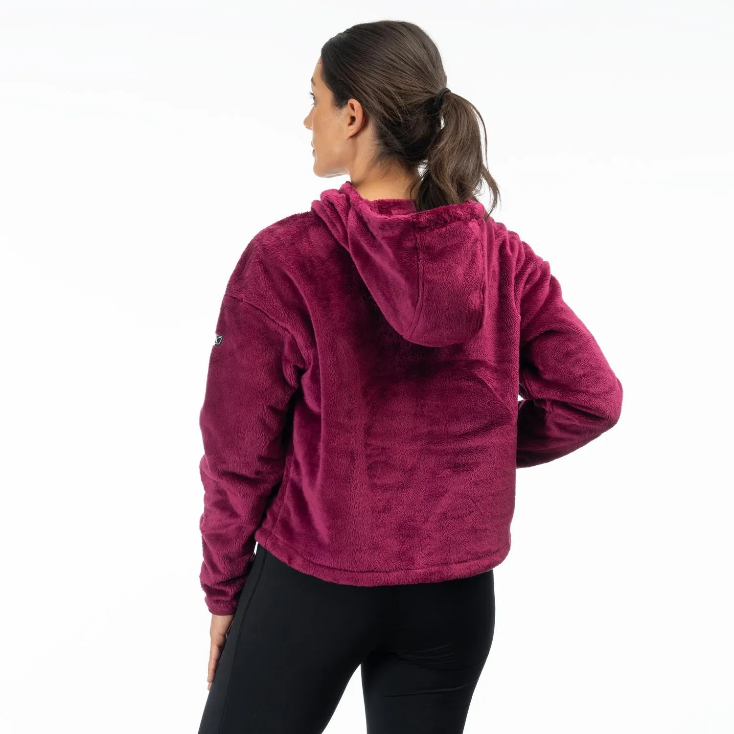Cascade 1/4 Women's Zip Crop Hoodie