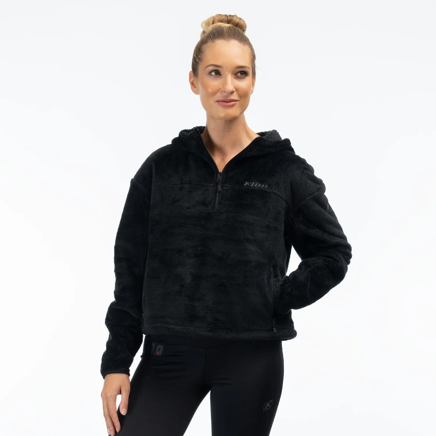 Cascade 1/4 Women's Zip Crop Hoodie