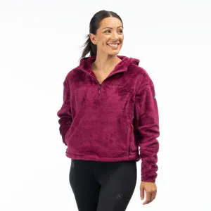 Cascade 1/4 Women's Zip Crop Hoodie