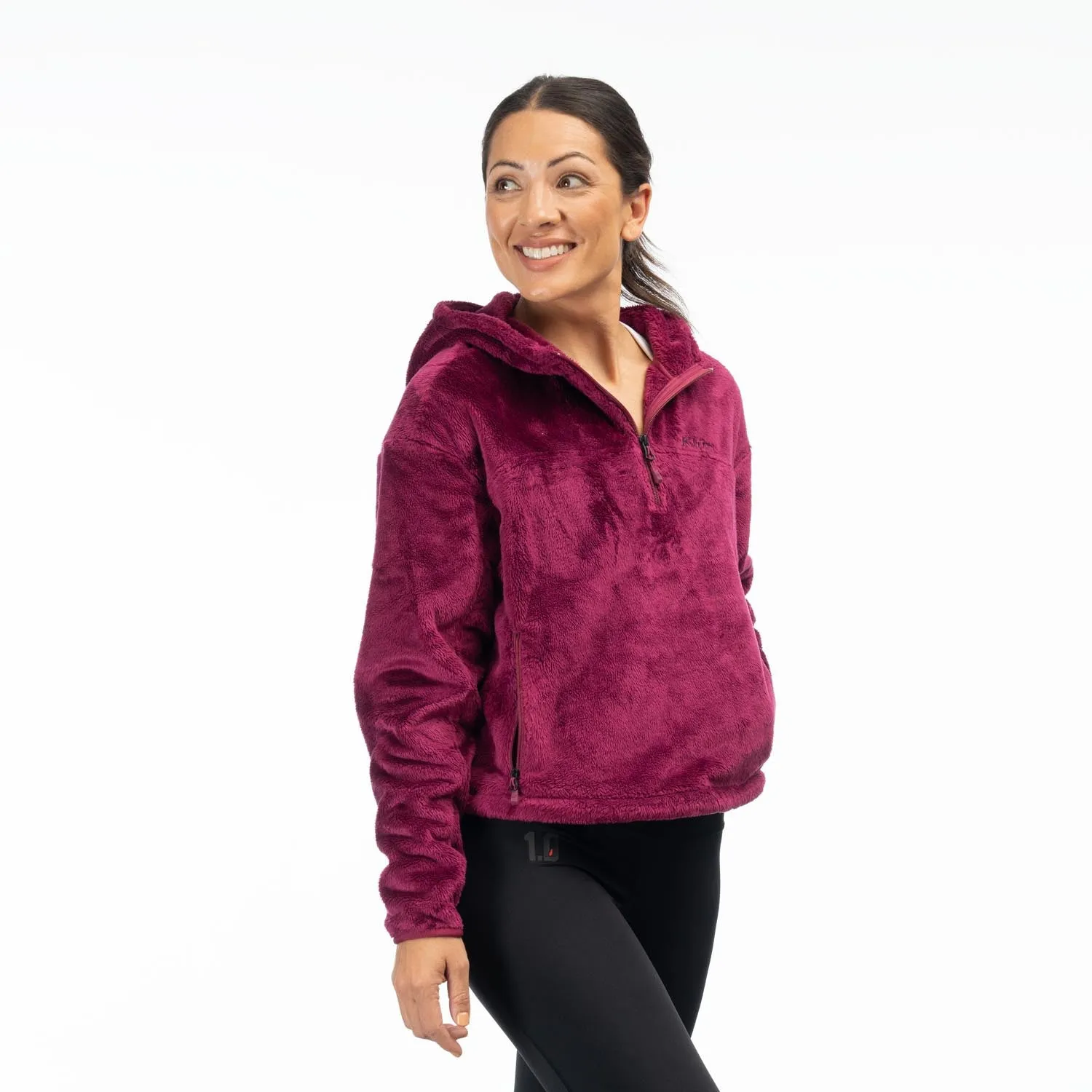 Cascade 1/4 Women's Zip Crop Hoodie