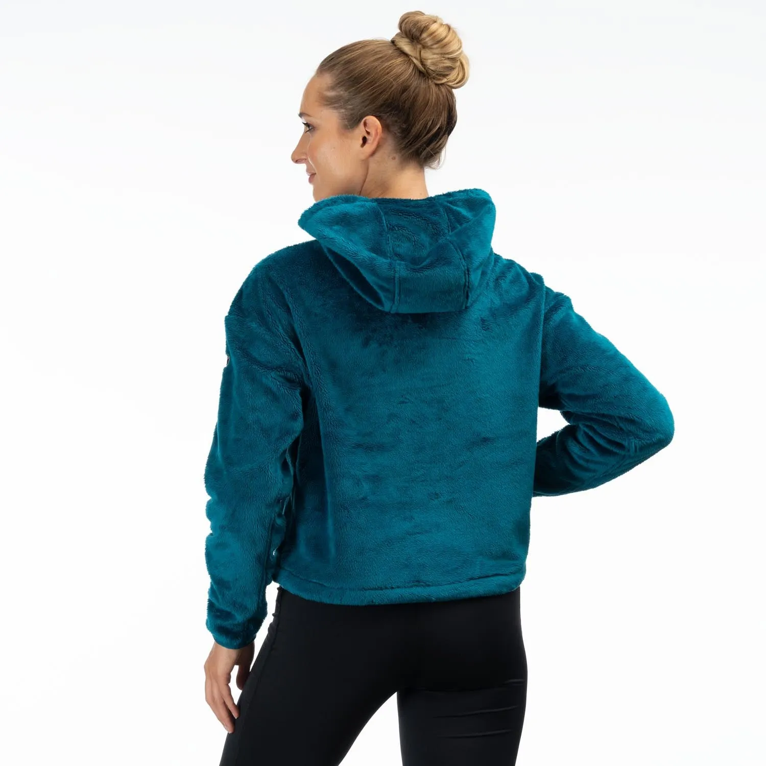 Cascade 1/4 Women's Zip Crop Hoodie
