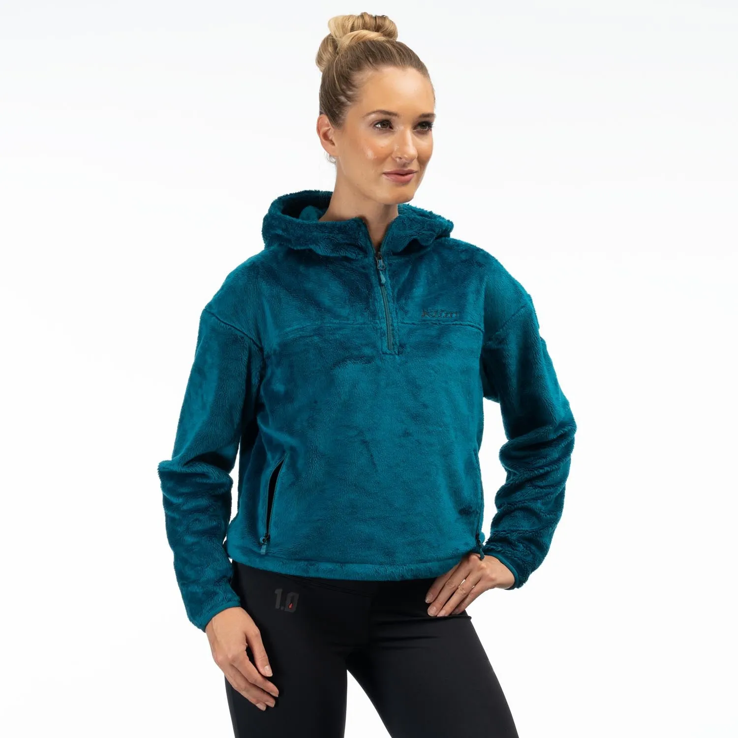 Cascade 1/4 Women's Zip Crop Hoodie