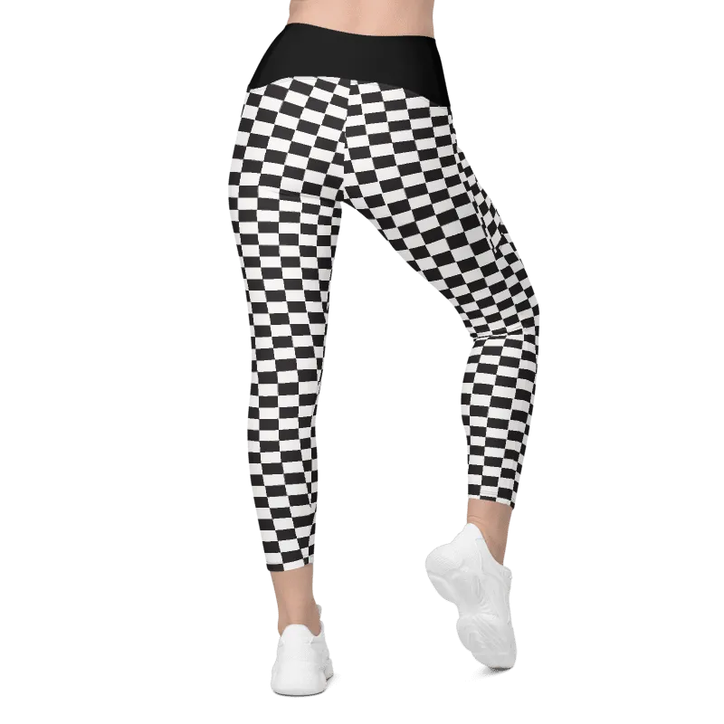 Checkered Leggings - Pockets
