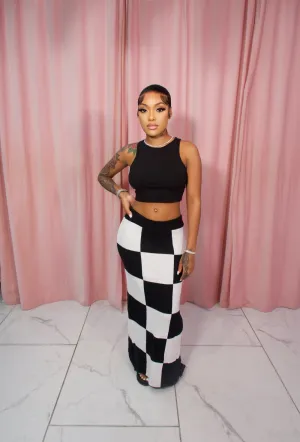 Checkered Skirt