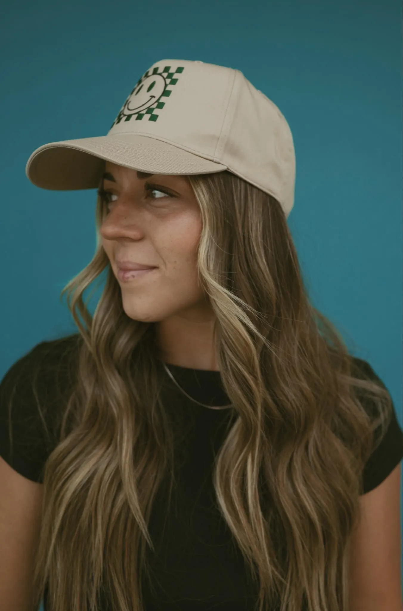 Checkered Smile Hat