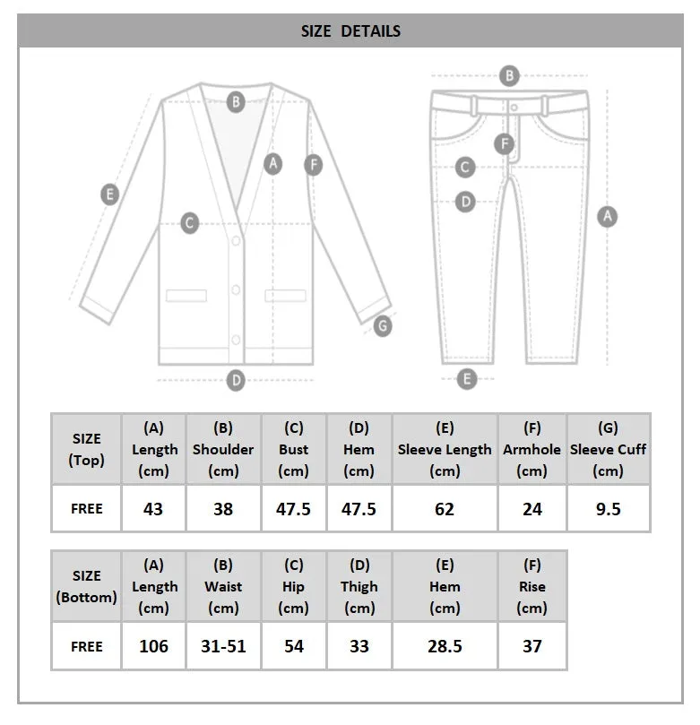 Chic Korean Set: Wide-Leg Pants with Front Lettering Crop Top (Made in Korea)