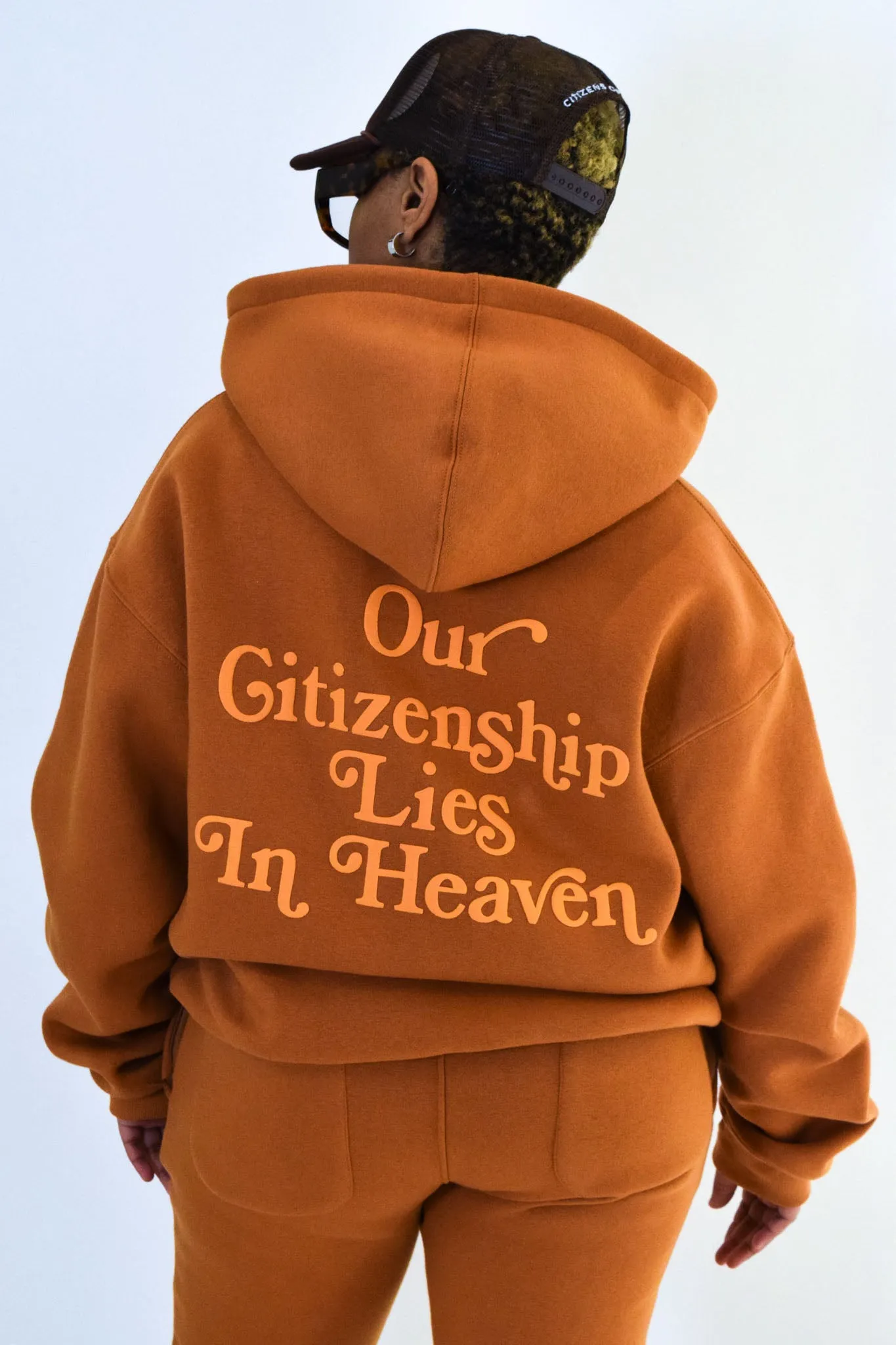 Citizenship V-Neck Flared Sweatsuit Set-Yam