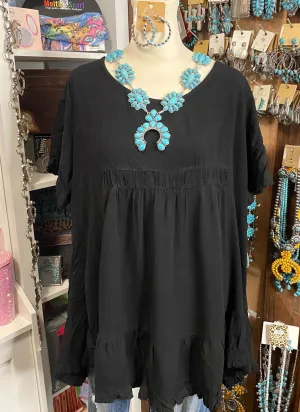 Classic Black Cowgirl Top
