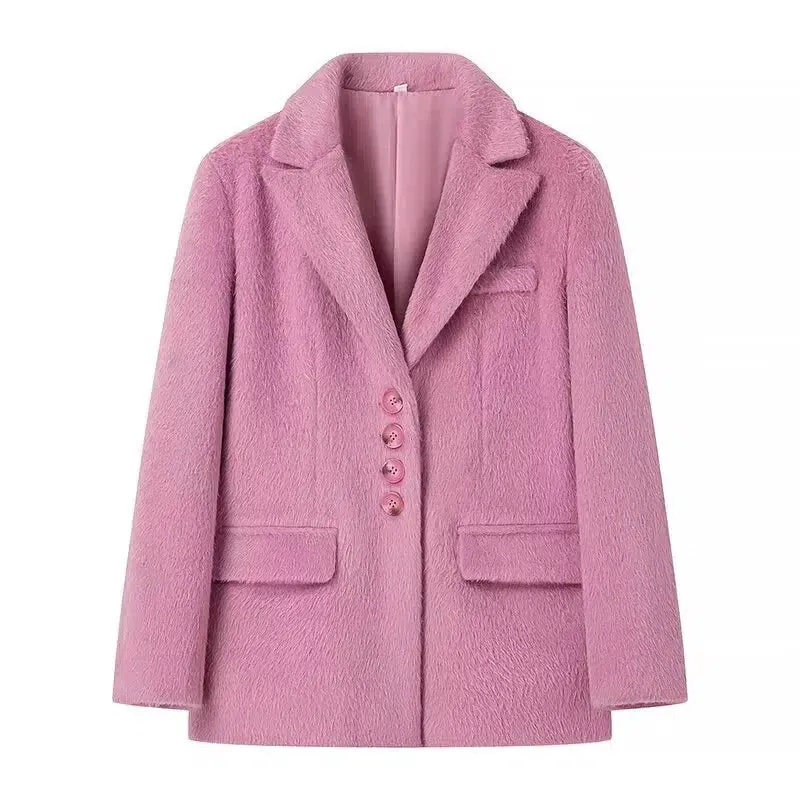 Classic Button Woolen Coat