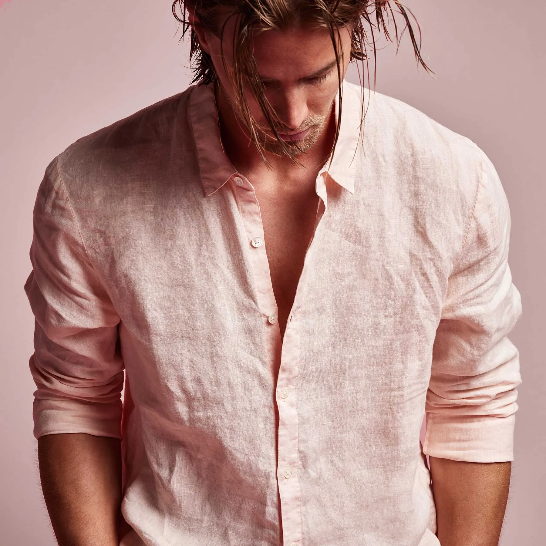 Classic Linen Shirt - Nougat Pigment