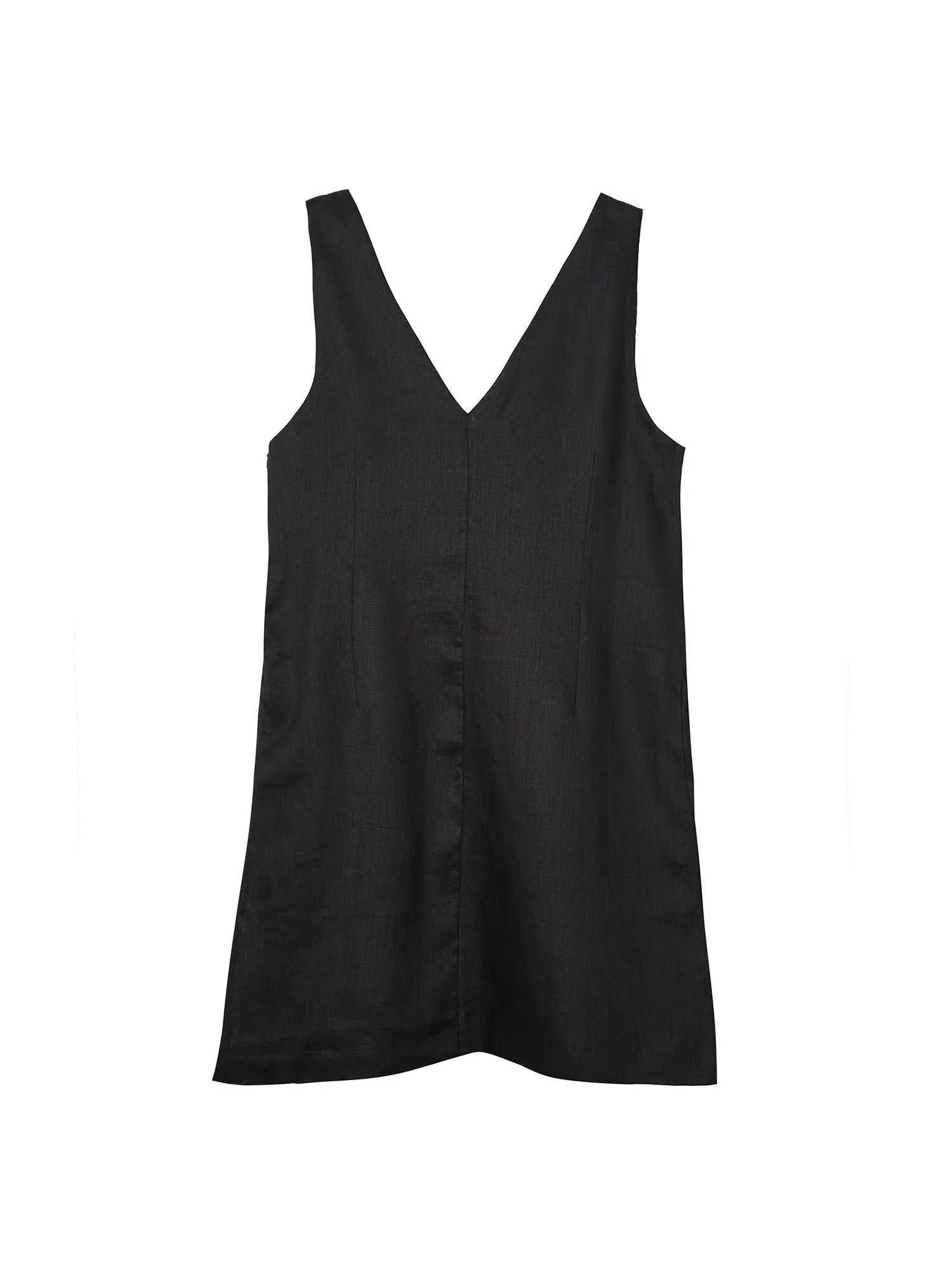 Classic Linen Sleeveless Dress