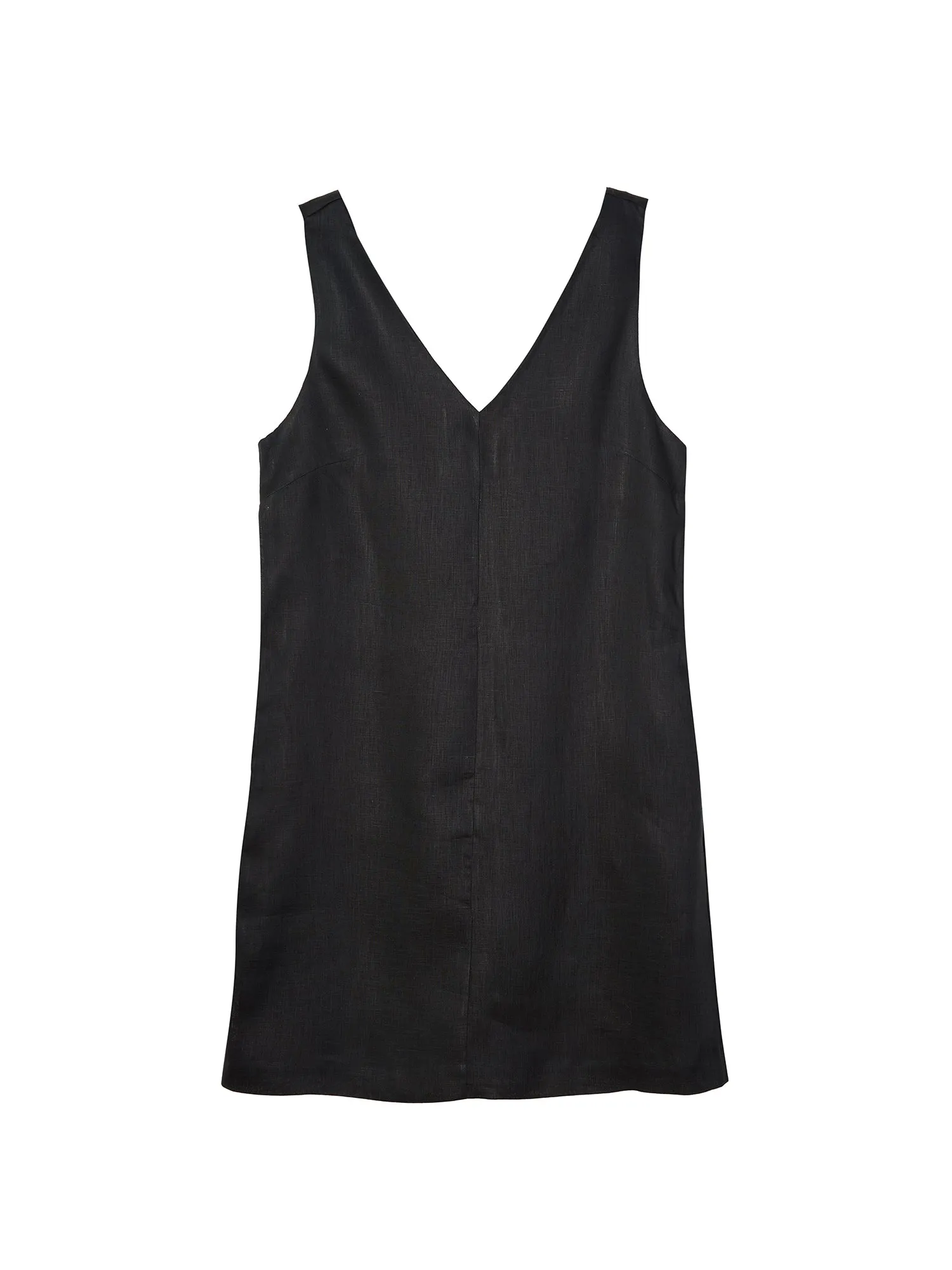 Classic Linen Sleeveless Dress