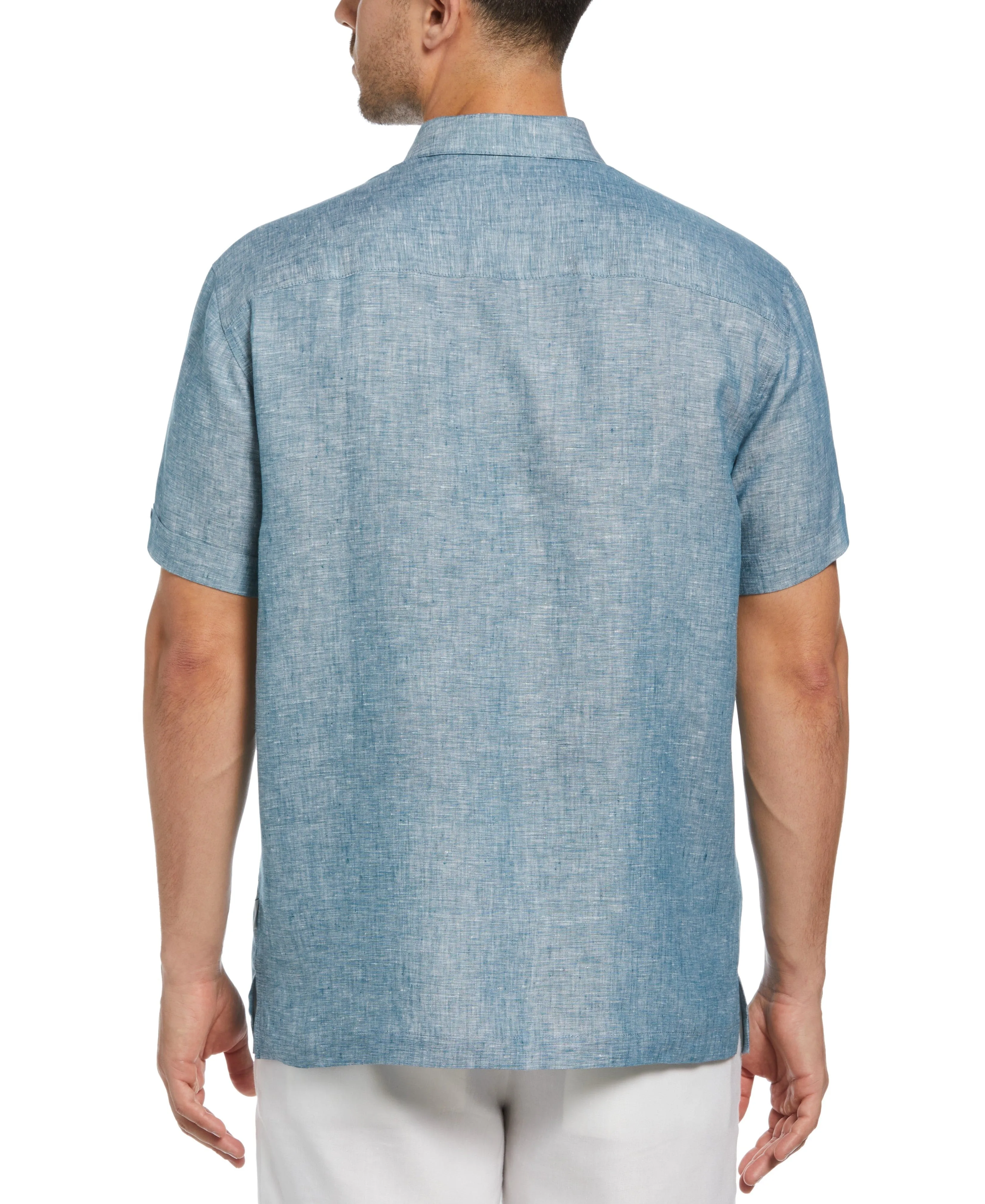Classic Two-Tone Linen Shirt