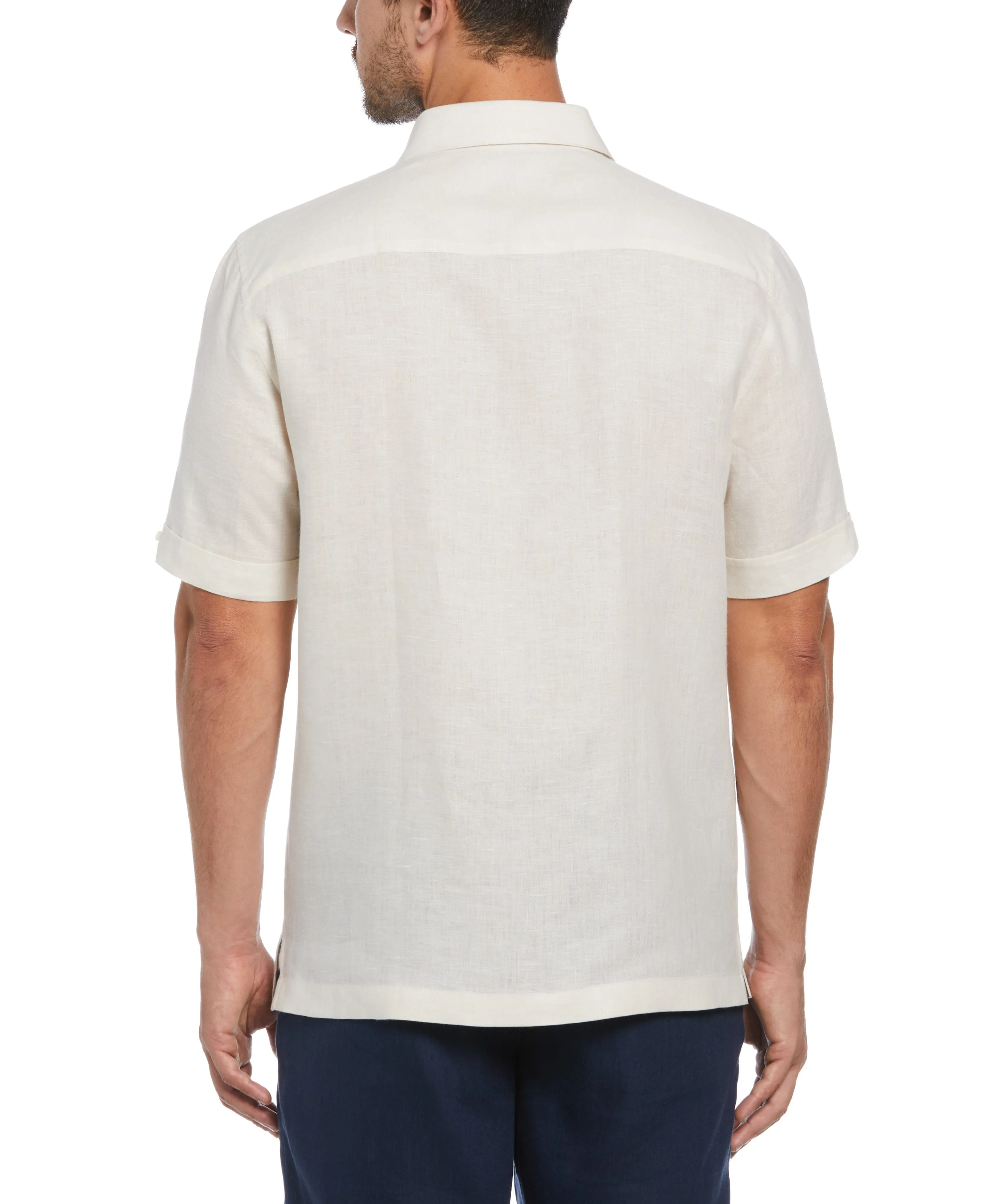 Classic Two-Tone Linen Shirt