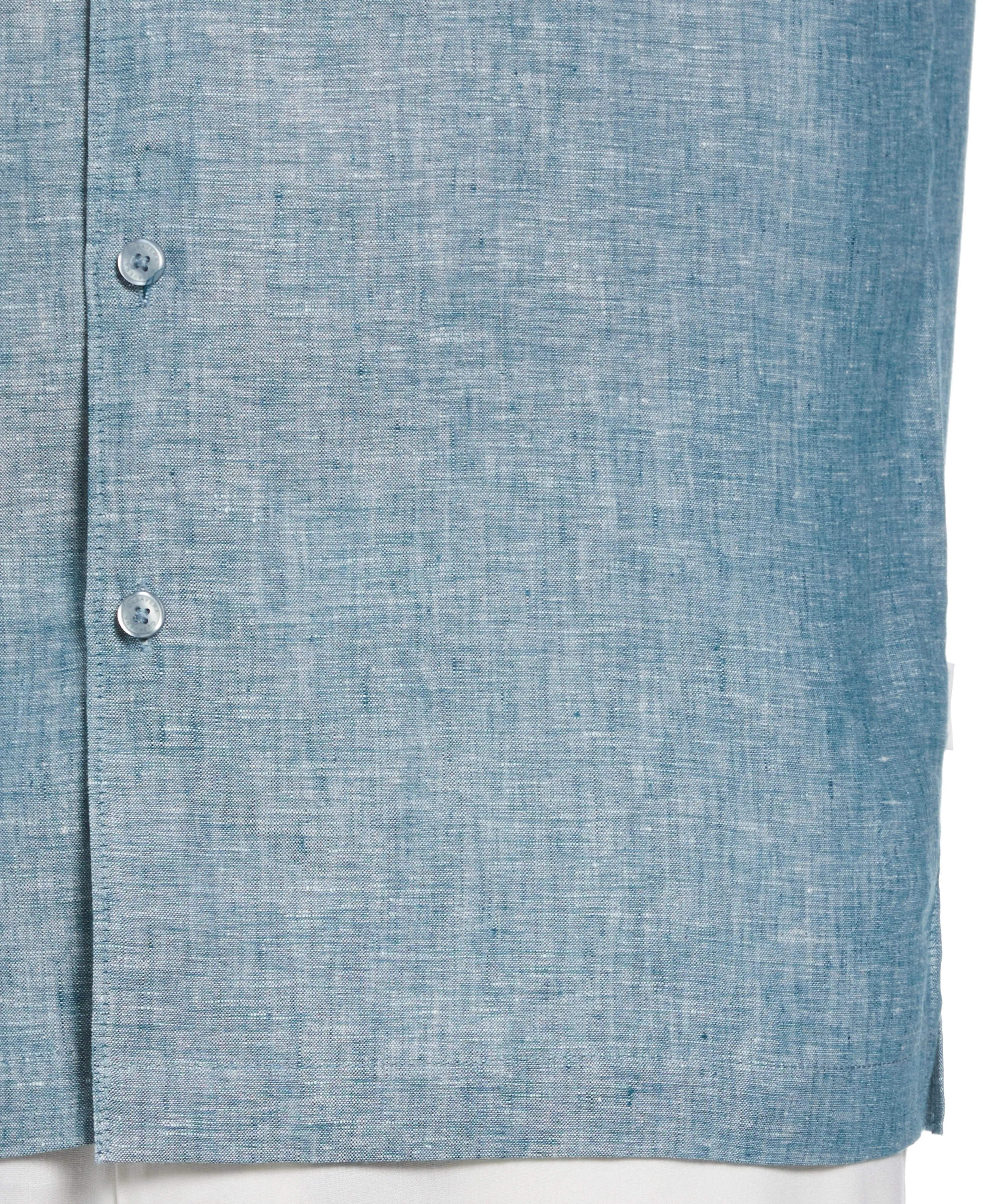 Classic Two-Tone Linen Shirt