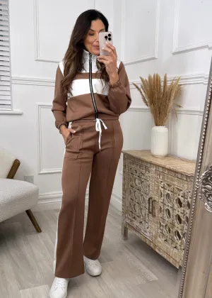 Colette Camel Colour Block Tracksuit